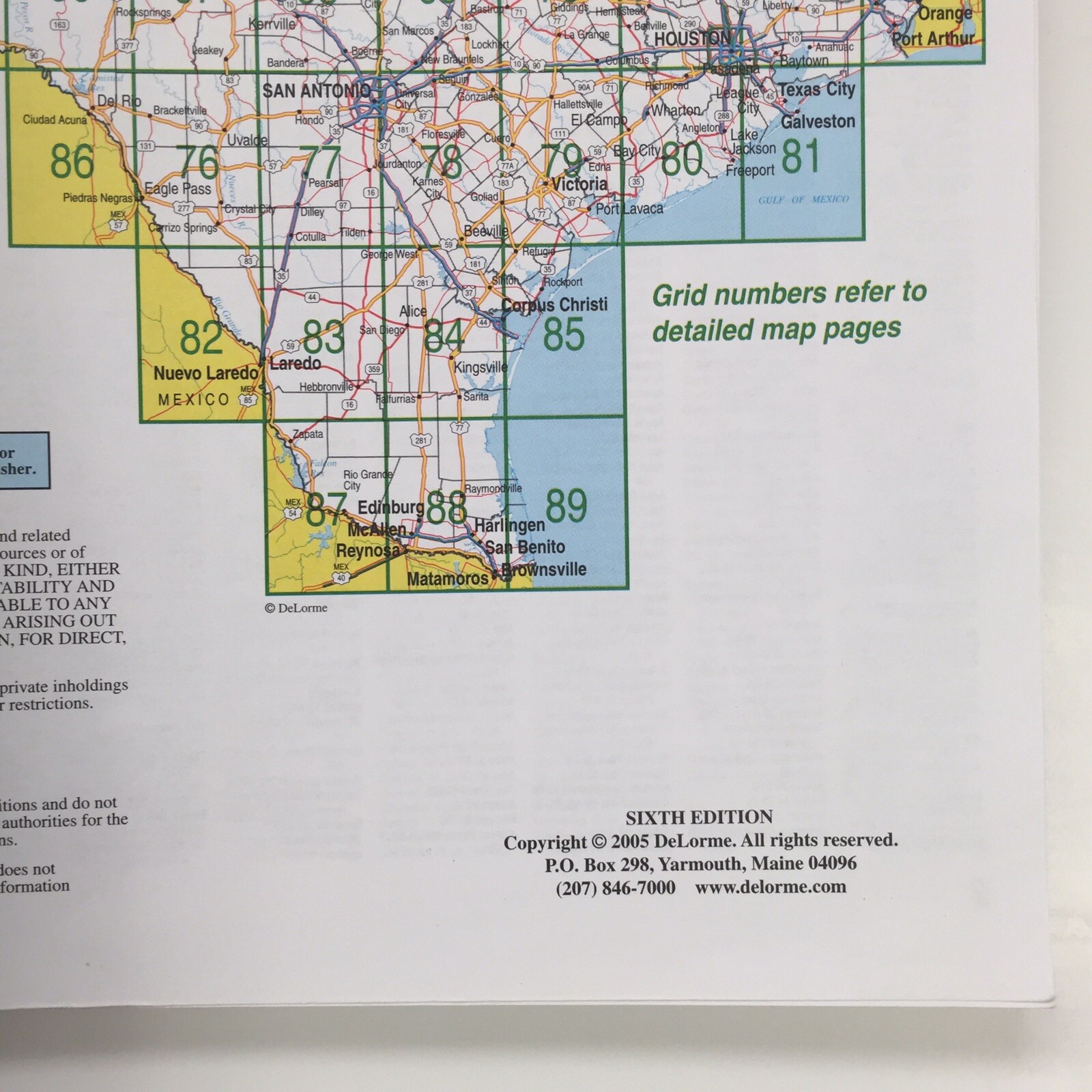 Texas Atlas & Gazetteer [Delorme Atlas & Gazetteer] 2005 – 168 Pages