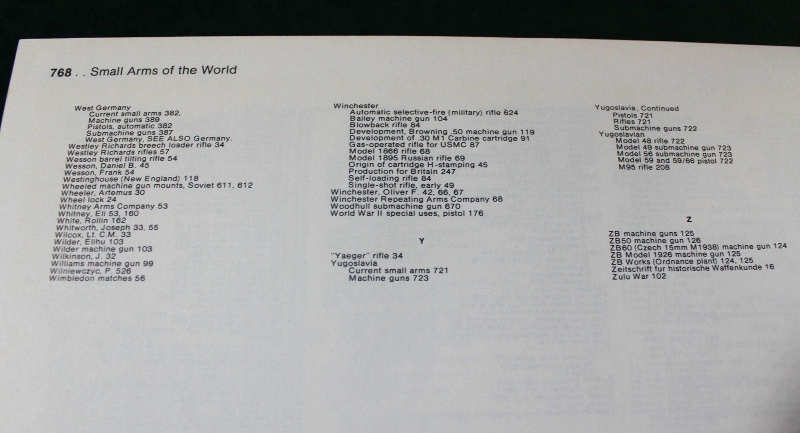 SMALL ARMS OF THE WORLD – 10th Edition 1973 768 pages