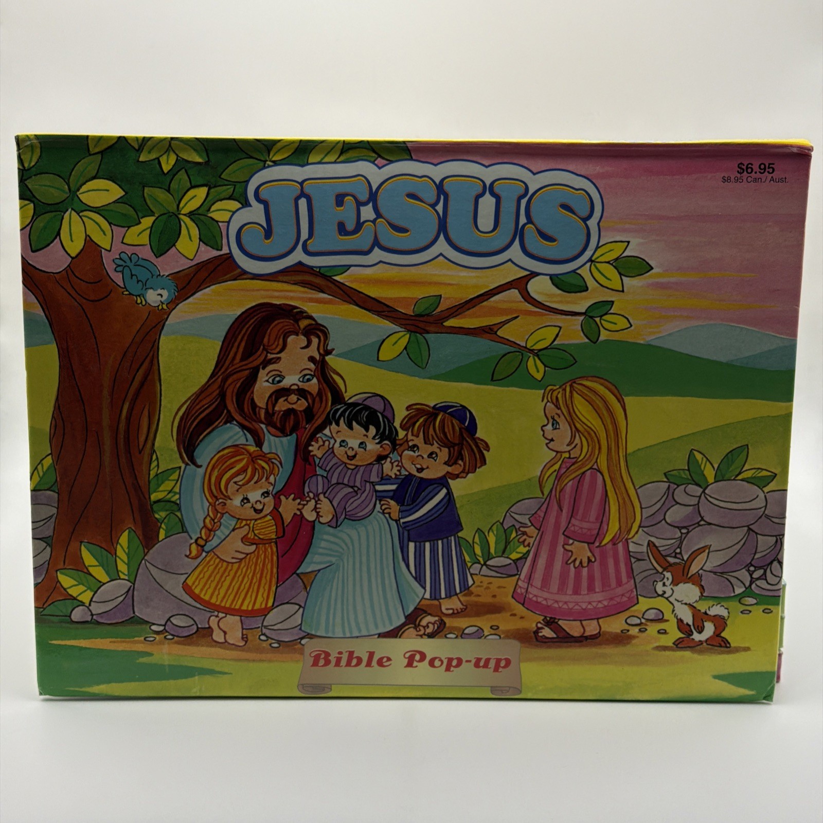 VTG Bible Story Pop Up Books Lot Of 9 Jonah David Jesus Noah Playmore Waldman