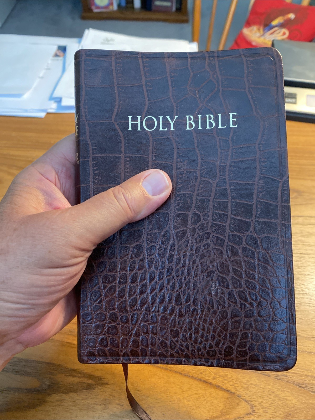 KJVER Thinline Bible by Whitaker House Staff 2015 Alligator Leather Indexed