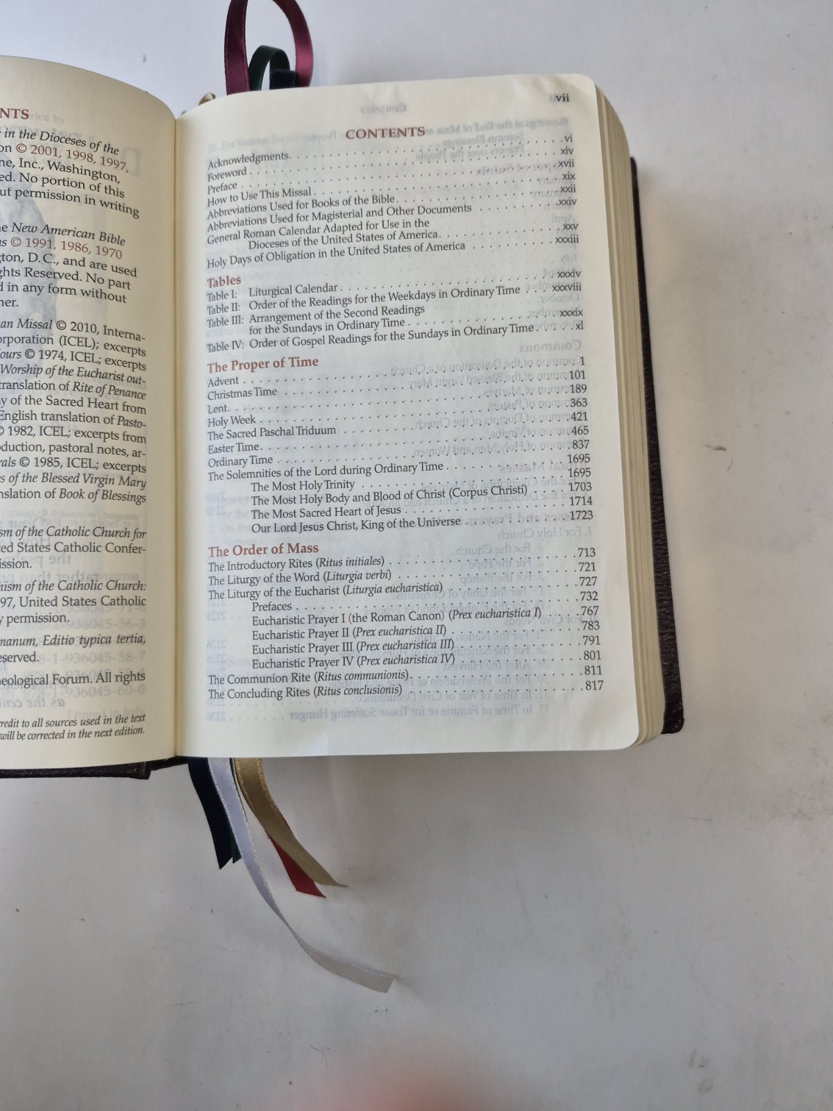 Daily Roman Missal Third Edition Leather Hardcover Catholic Prayer Book