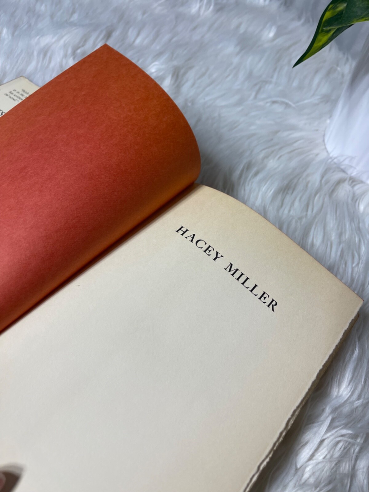 HACEY MILLER By James Sherburne – Hardcover *Good Condition*