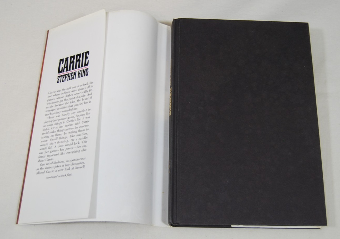 Carrie By Stephen King Hardcover 1974 1st Edition W/ Dust Jacket Doubleday