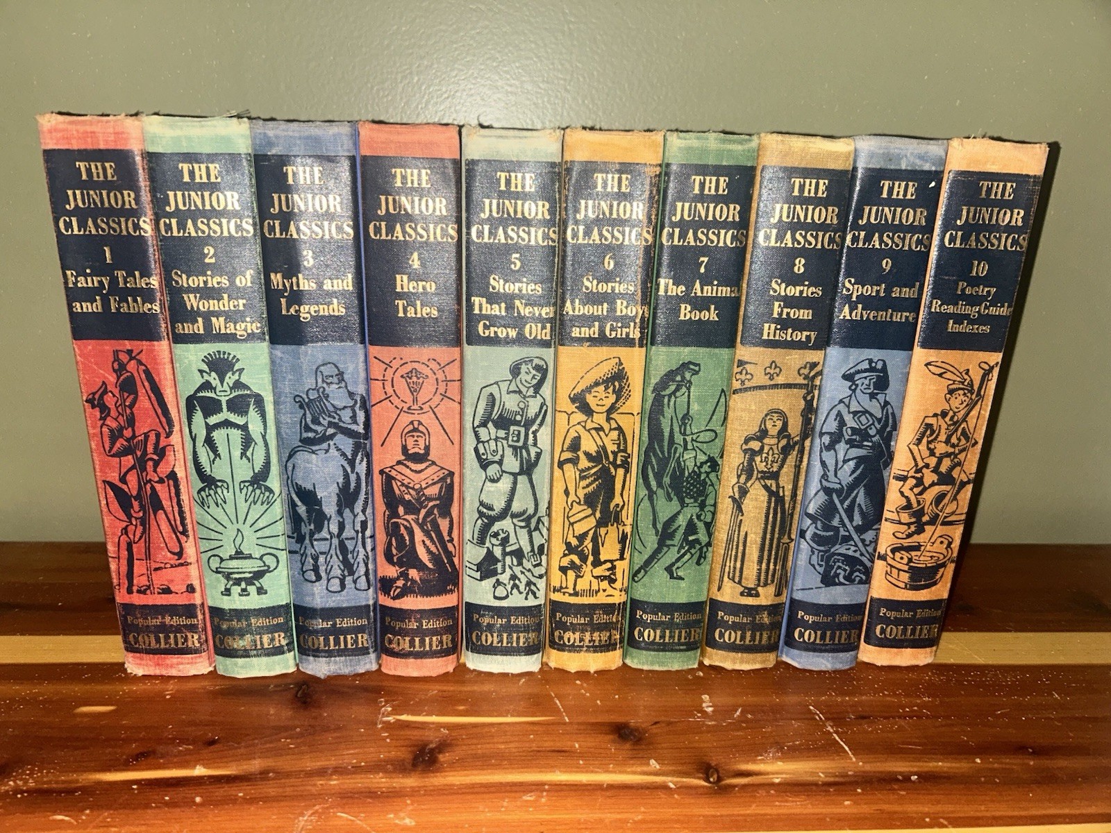 Collier’s Junior Classics The Young Folks Shelf of Books 1961 Full 10-volume Set