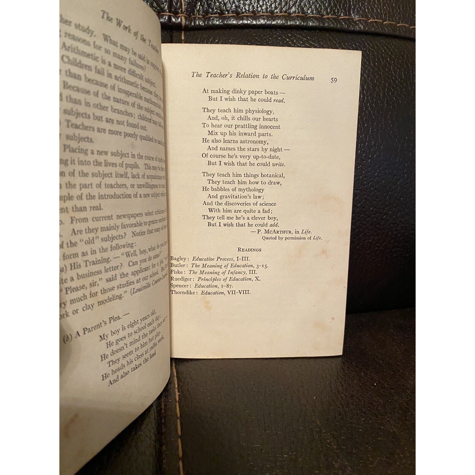 The Work of the Teacher Sheldon Emmor Davis, MacMillan Company 1919