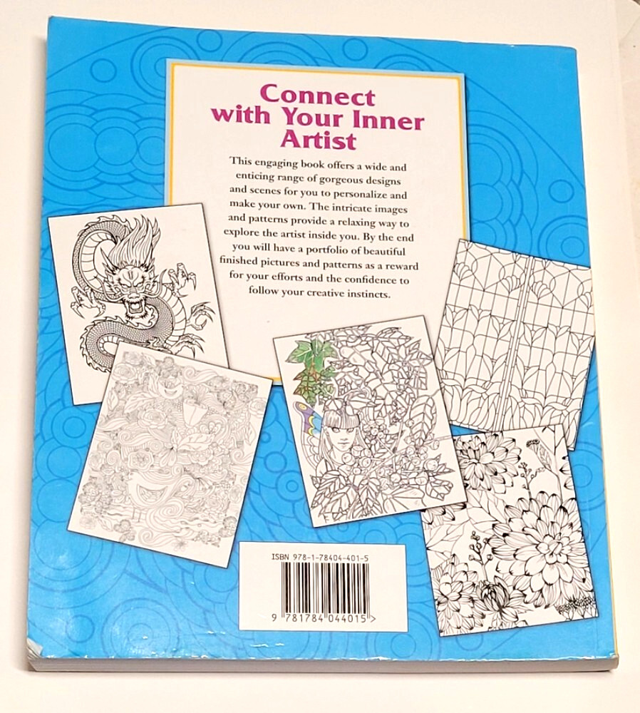 The COLORING BOOK FOR GROWN-UPS Soft Cover 9 by 11 1/2″ 352 Pages 2016