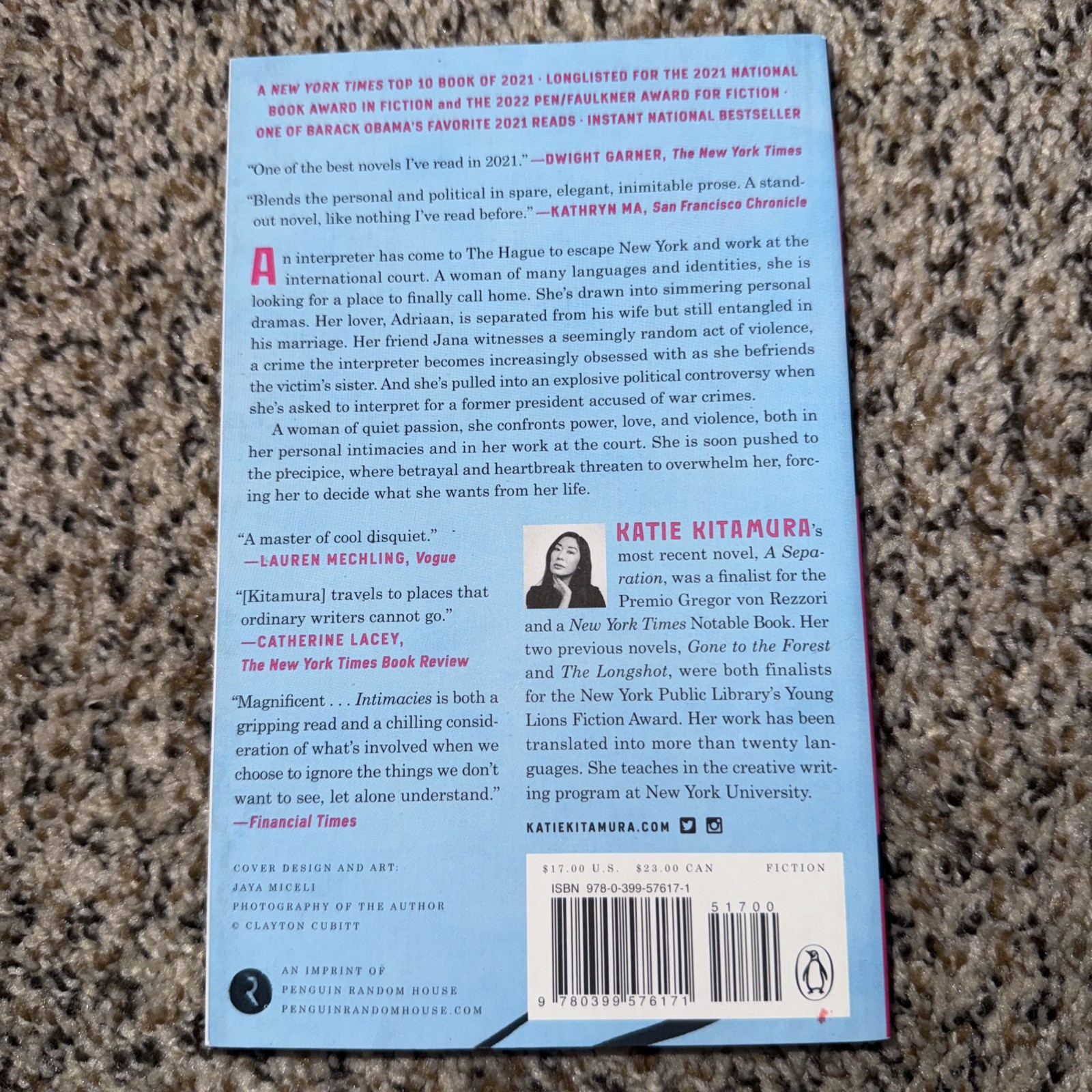 Intimacies : A Novel by Katie Kitamura (2022, Trade Paperback)