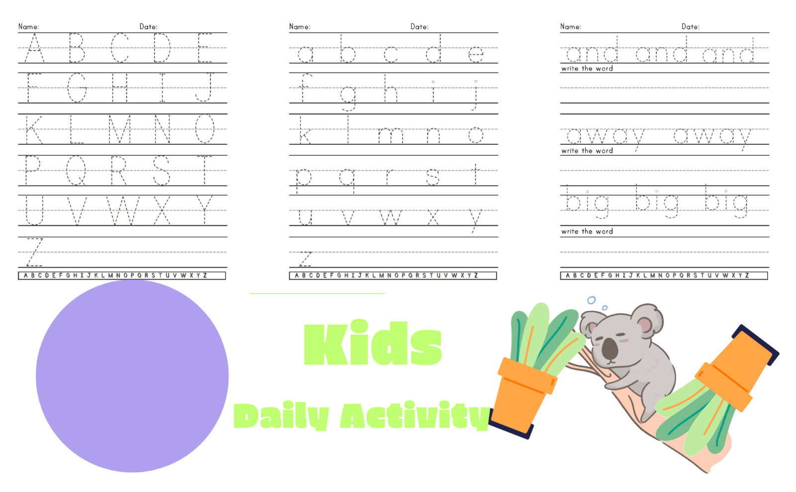 Alphabet Adventure: A Letter Tracing Workbook for Preschool and Kindergarten