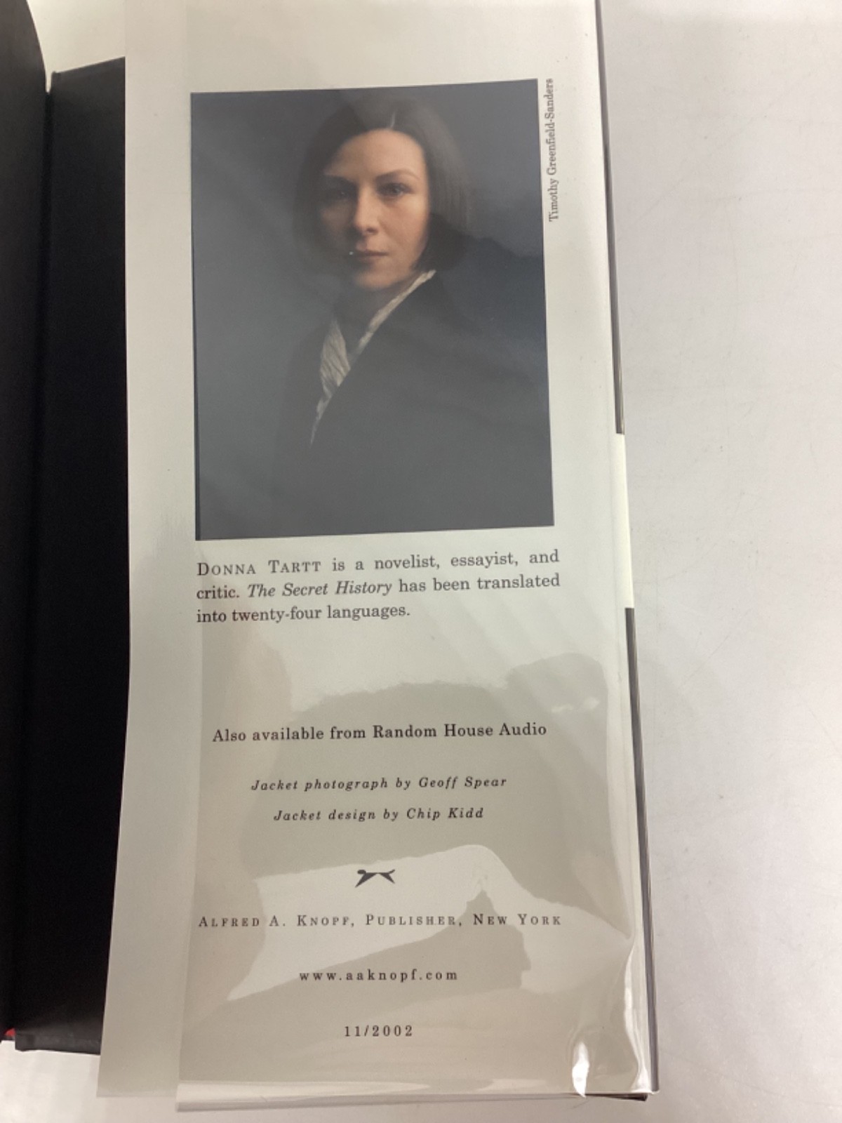Donna Tartt „The Little Friend“ Signed First Edition, 1st Printing. 2002. FINE!