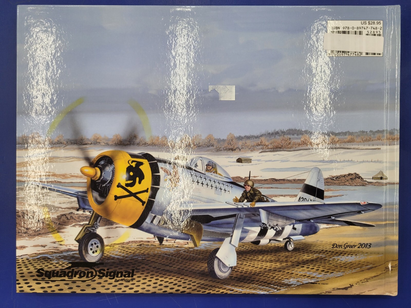 SQUADRON P-47 Thunderbolt Action Military Photo Hardcover Book WWII US Aircraft