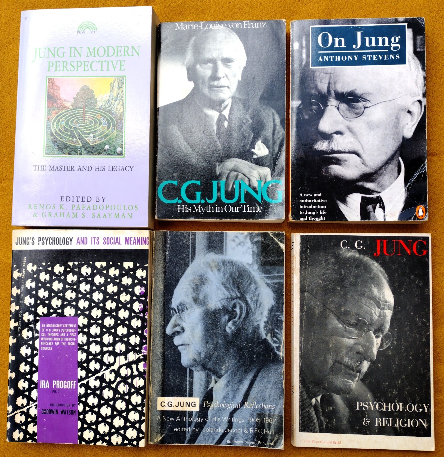 Books by and about Carl Jung (Lot of 6 paperbacks): Jungian Psychology