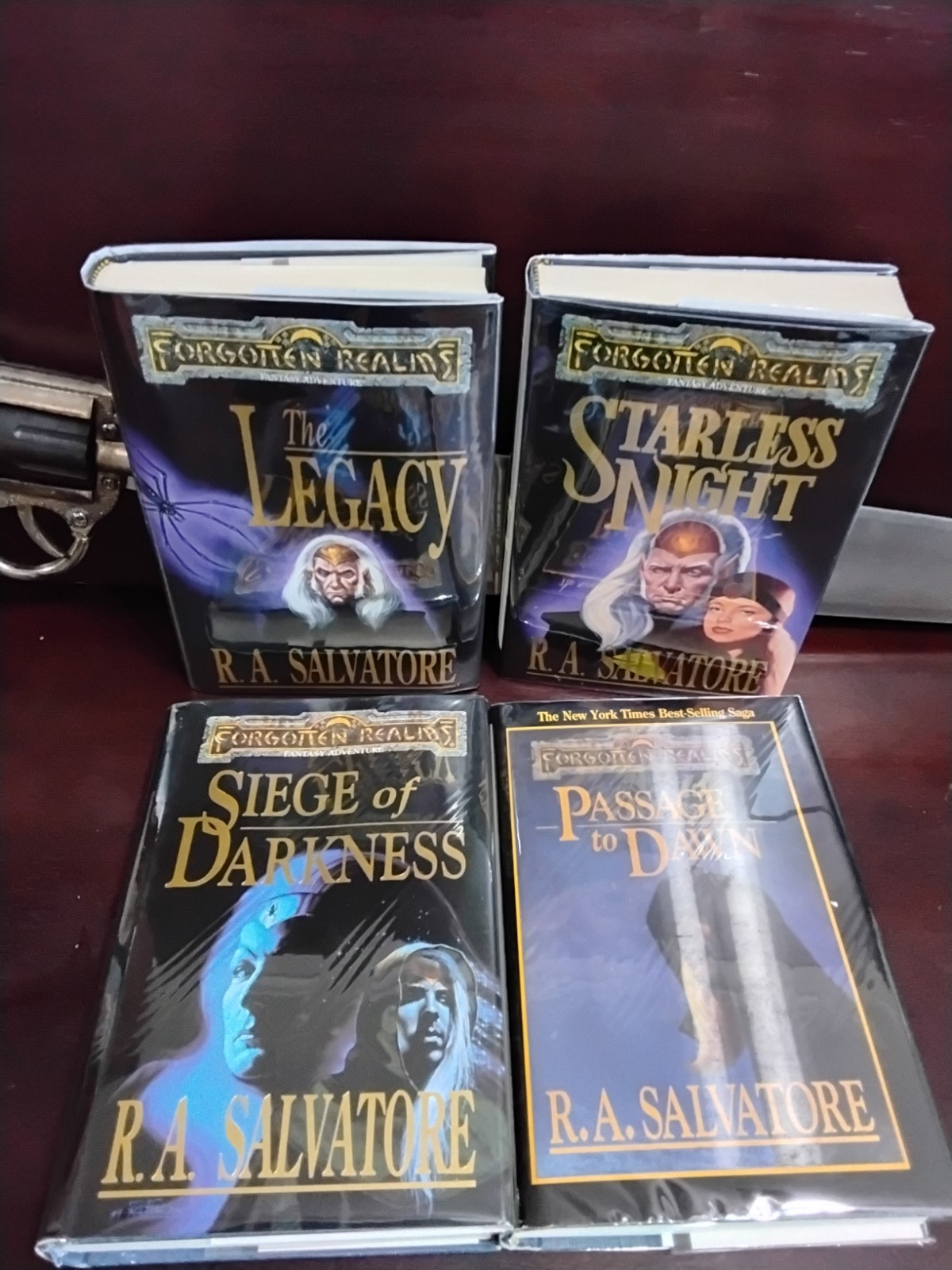 R.A. Salvatore Legacy Of The Drow Set 1st 1st 1992-1996 Drizzt VG HCDDJ LN