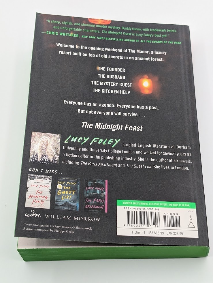 The Midnight Feast by Lucy Foley – Paperback 2024 – Very Good Condition