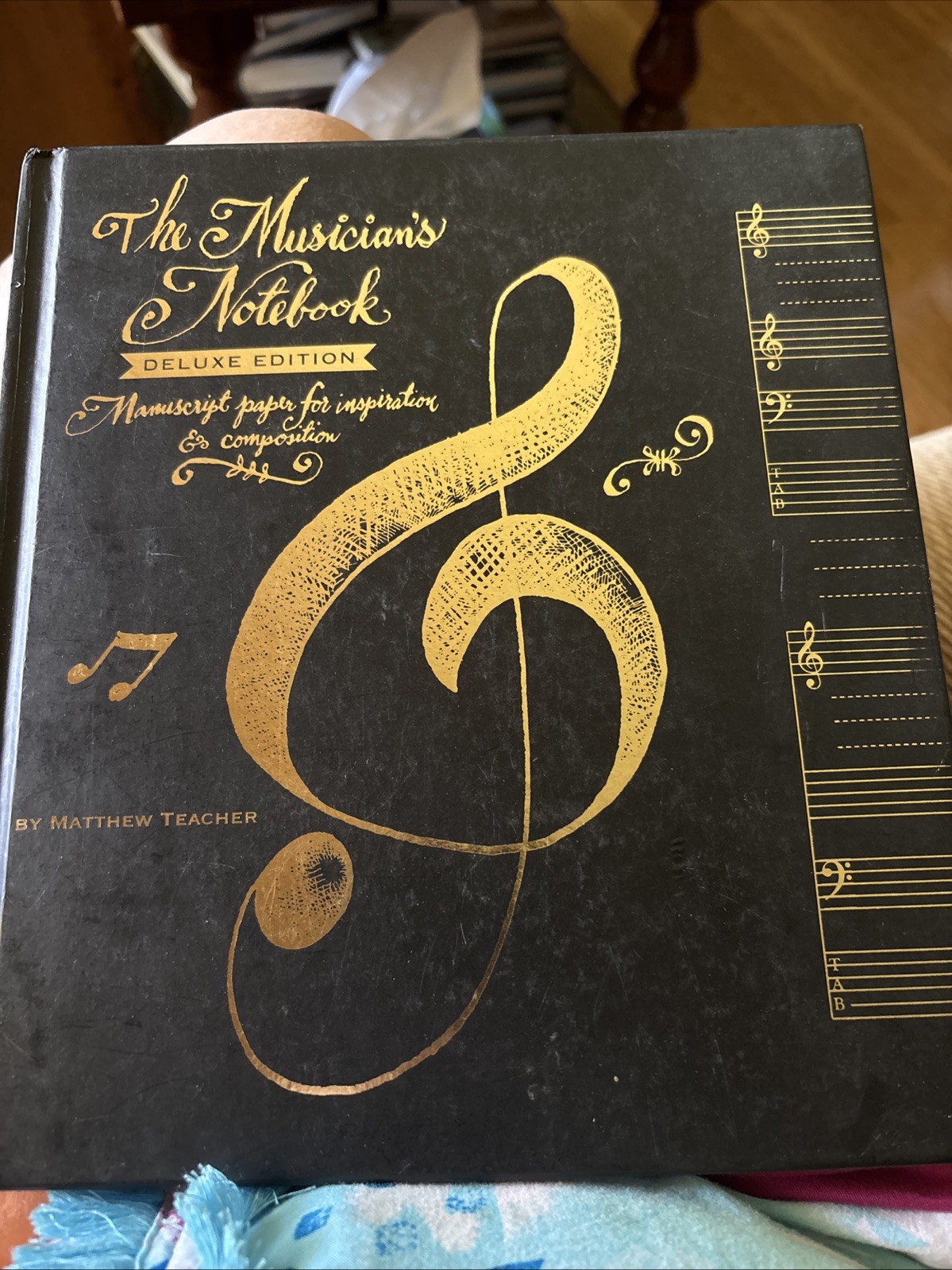 Coguzed 100 Pages Blank Sheet Music Notebook – 26X19cm Staff Paper for Musicians