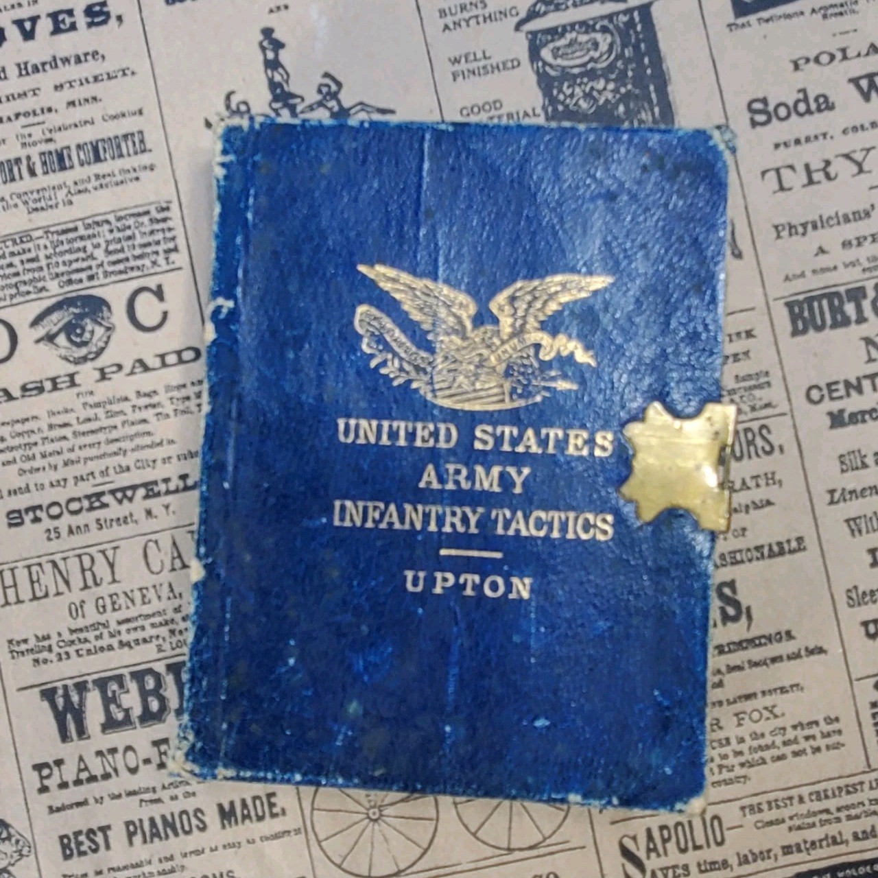 United States Army Infantry Tactics Book Upton 1886 American Military Antique
