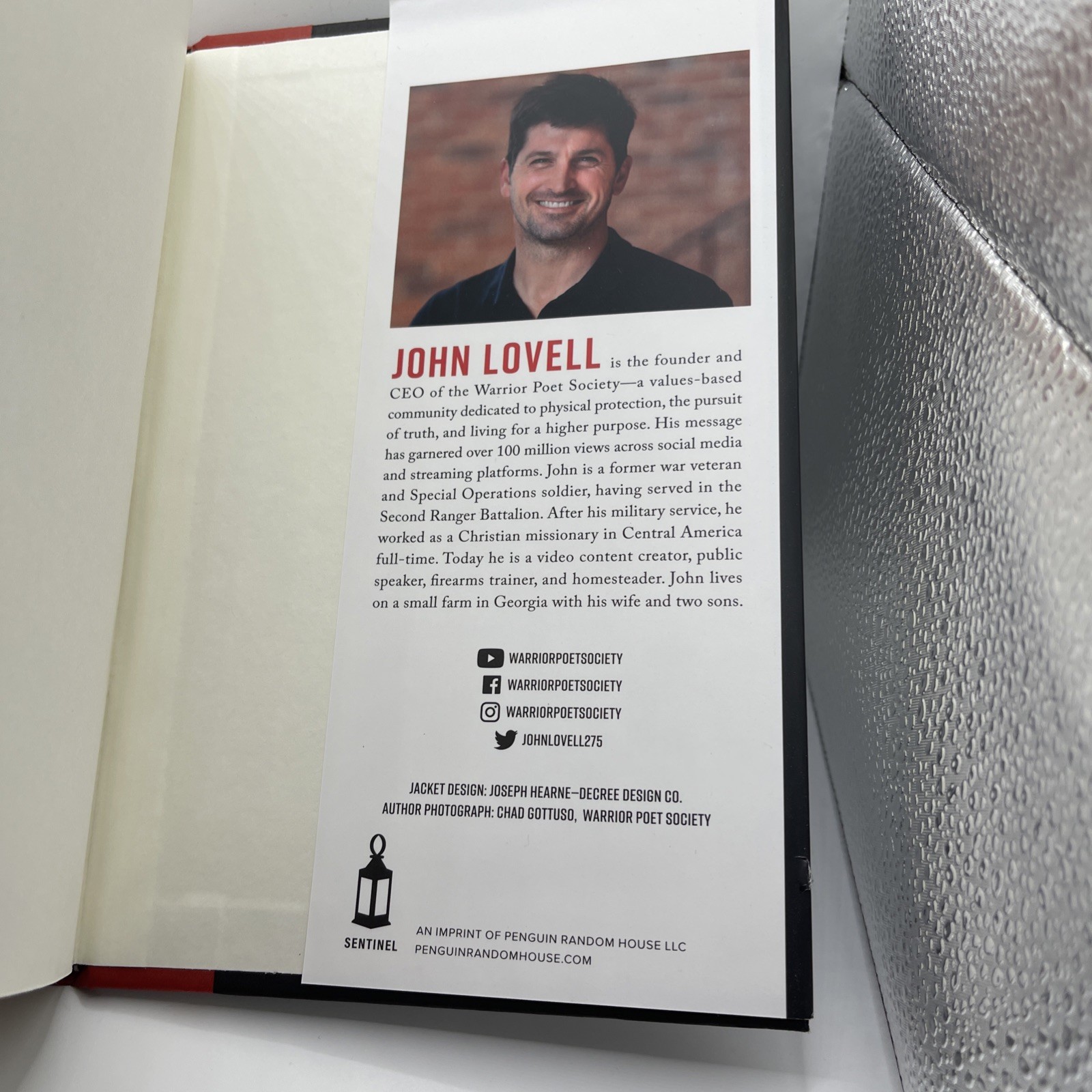 The Warrior Poet Way: A Guide to Living – Hardcover, by Lovell John – Very Good