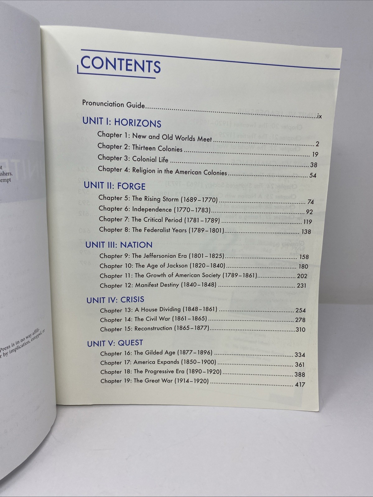 BJU Press United States History Jarrell 5th Ed 2018 Clean Pages