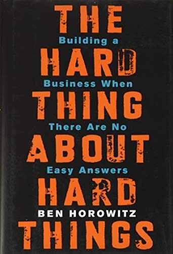 The Hard Thing About Hard Things: – Hardcover, by Horowitz Ben – Very Good u
