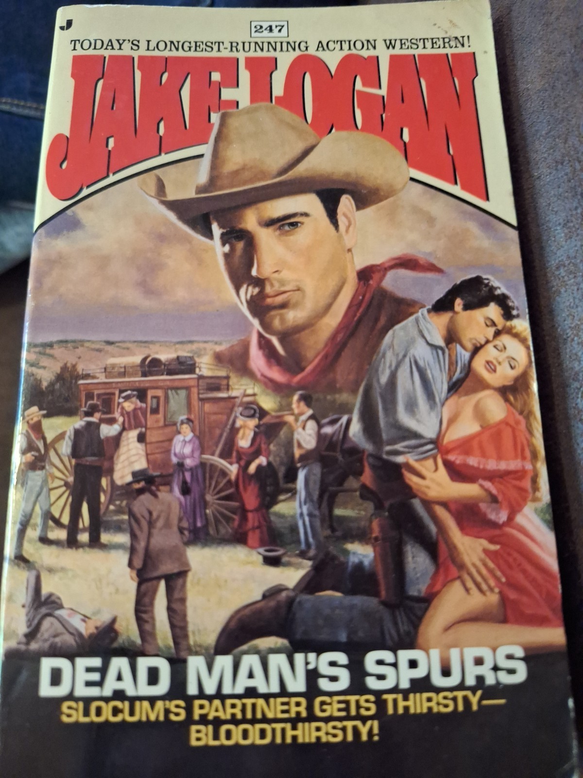 16 Jake Logan Slocum Western Paperback Book Lot #206-361 Jove Vintage