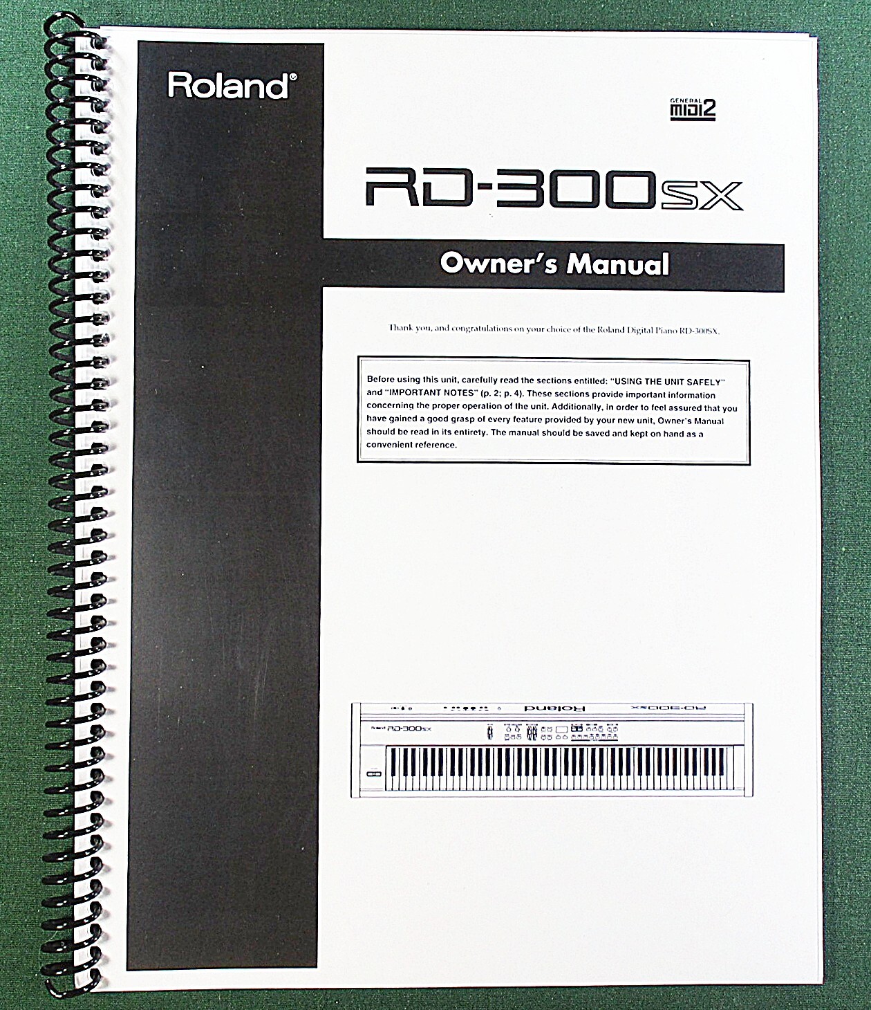 Roland RD-300SX Owner’s Instruction Manual: 72 Pages & Protective Covers!