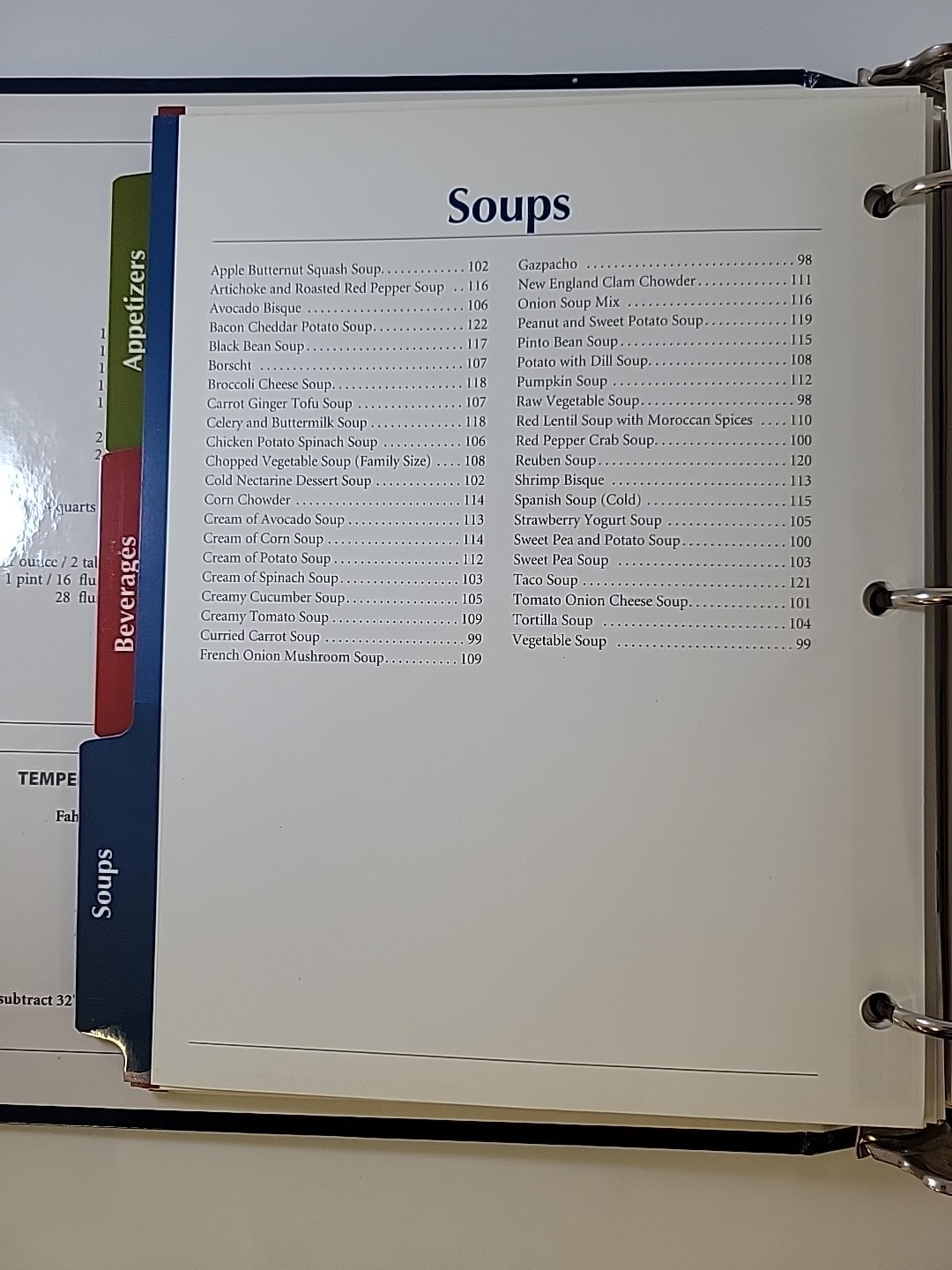 Whole Food Recipes for Better Living Binder by Vita-Mix from 2007