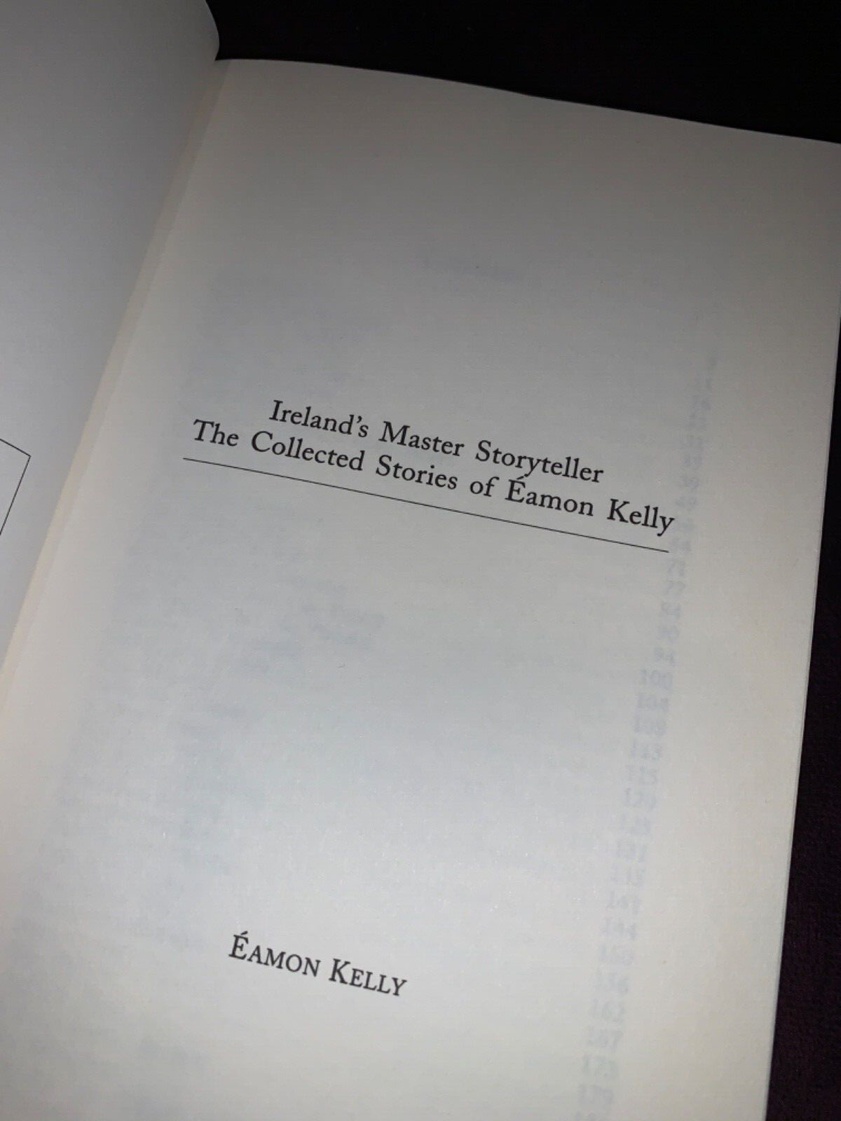 IRELAND’S MASTER STORYTELLER Eamon Kelly, 1998 edition paperback book