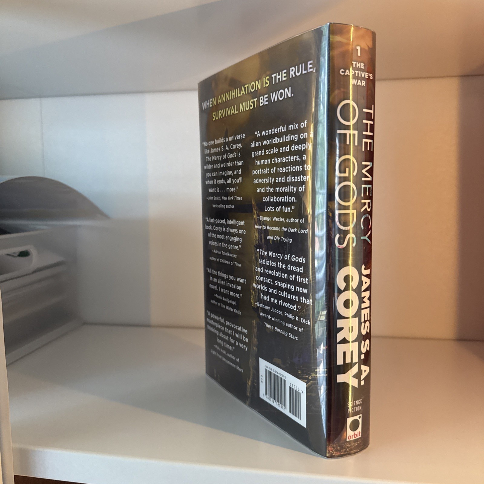 James S. A. Corey (Signed) The Mercy of Gods Hardcover 1st