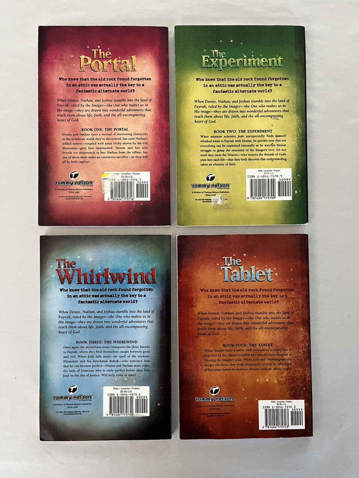 THE IMAGER CHRONICLES By Bill Myers – Books 1-4 – Paperback – VG – Fast Shipping