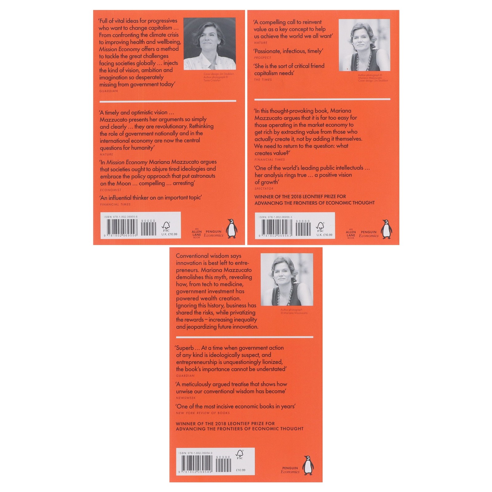 Mariana Mazzucato 3 Books Collection Set – Non Fiction – Paperback