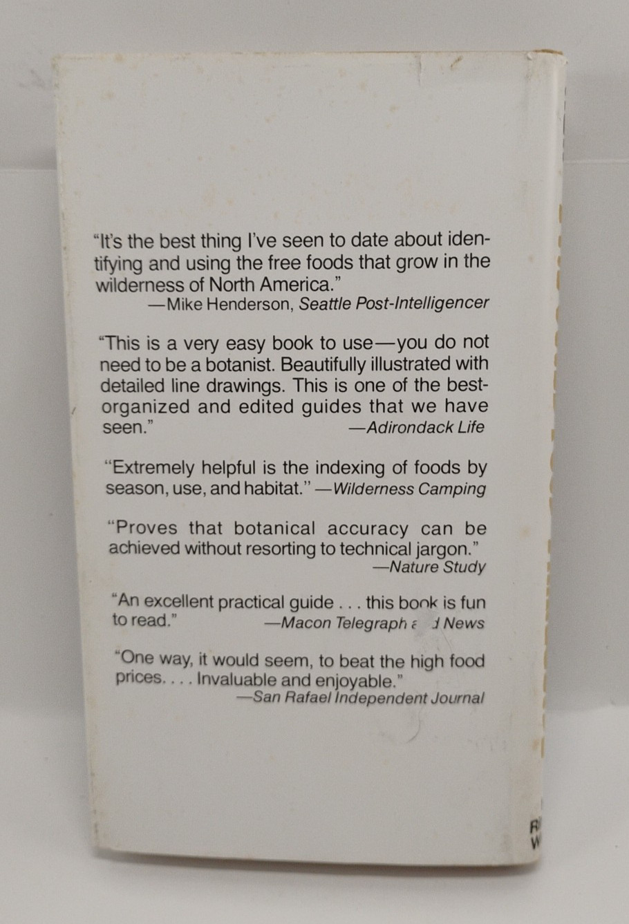 Wild Food Trailguide 1973 HC Alan Hall 2nd Ed Hunting Forage Foraging Guide