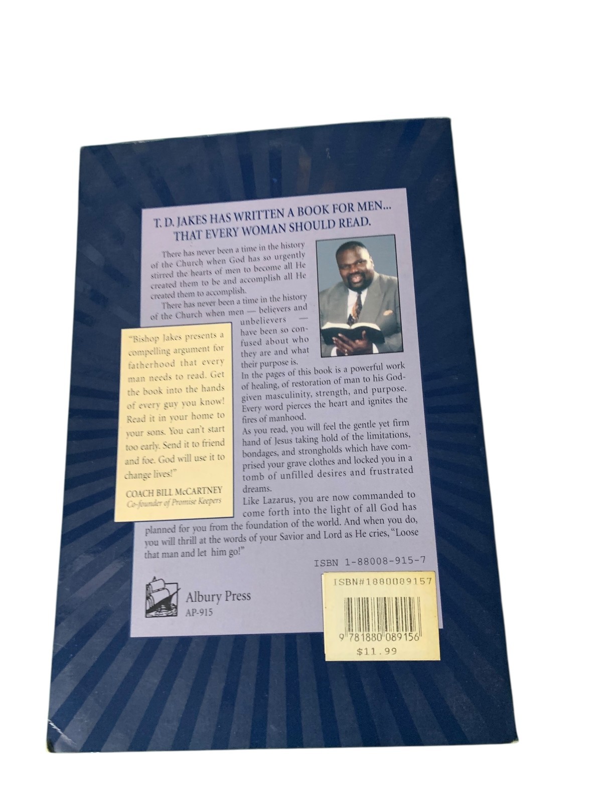 Loose That Man & Let Him Go! by T. D. Jakes (1995, Trade Paperback) Book