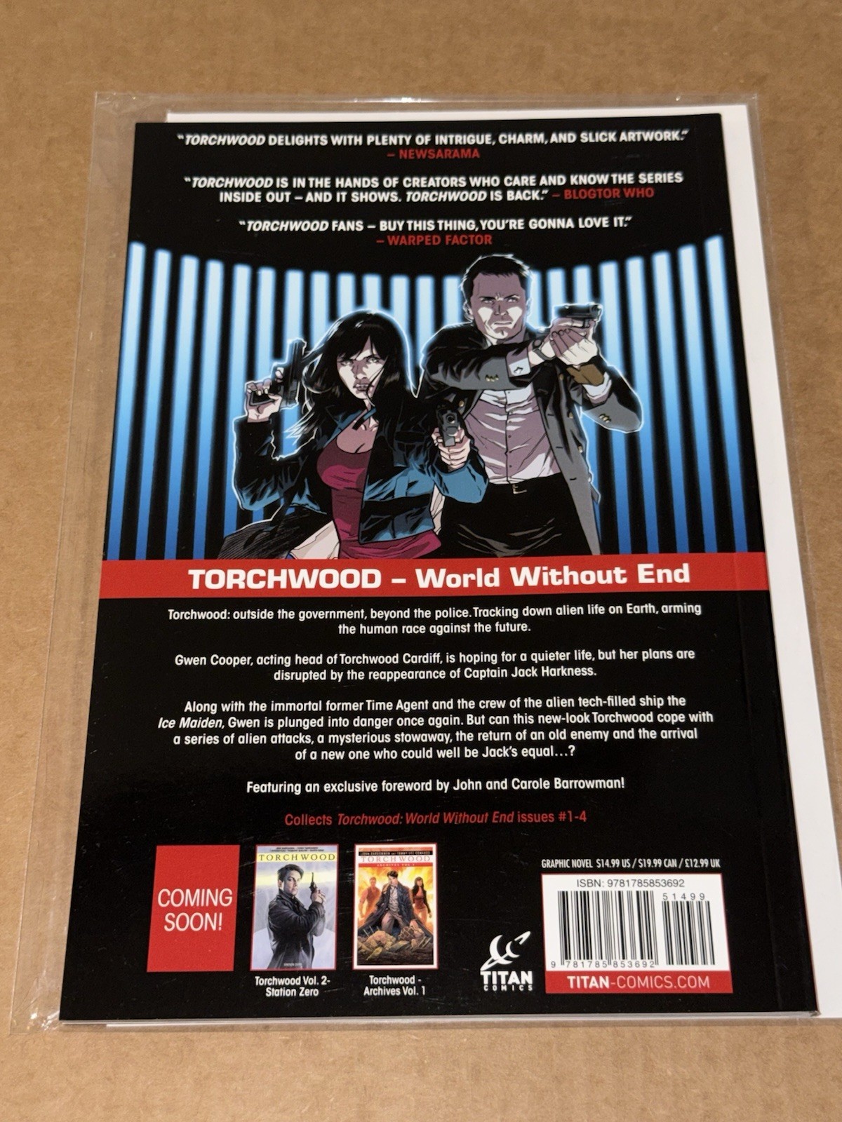 Torchwood Vol 1 Volume 1 World Without End TPB Paperback Titan Comics NEW RARE