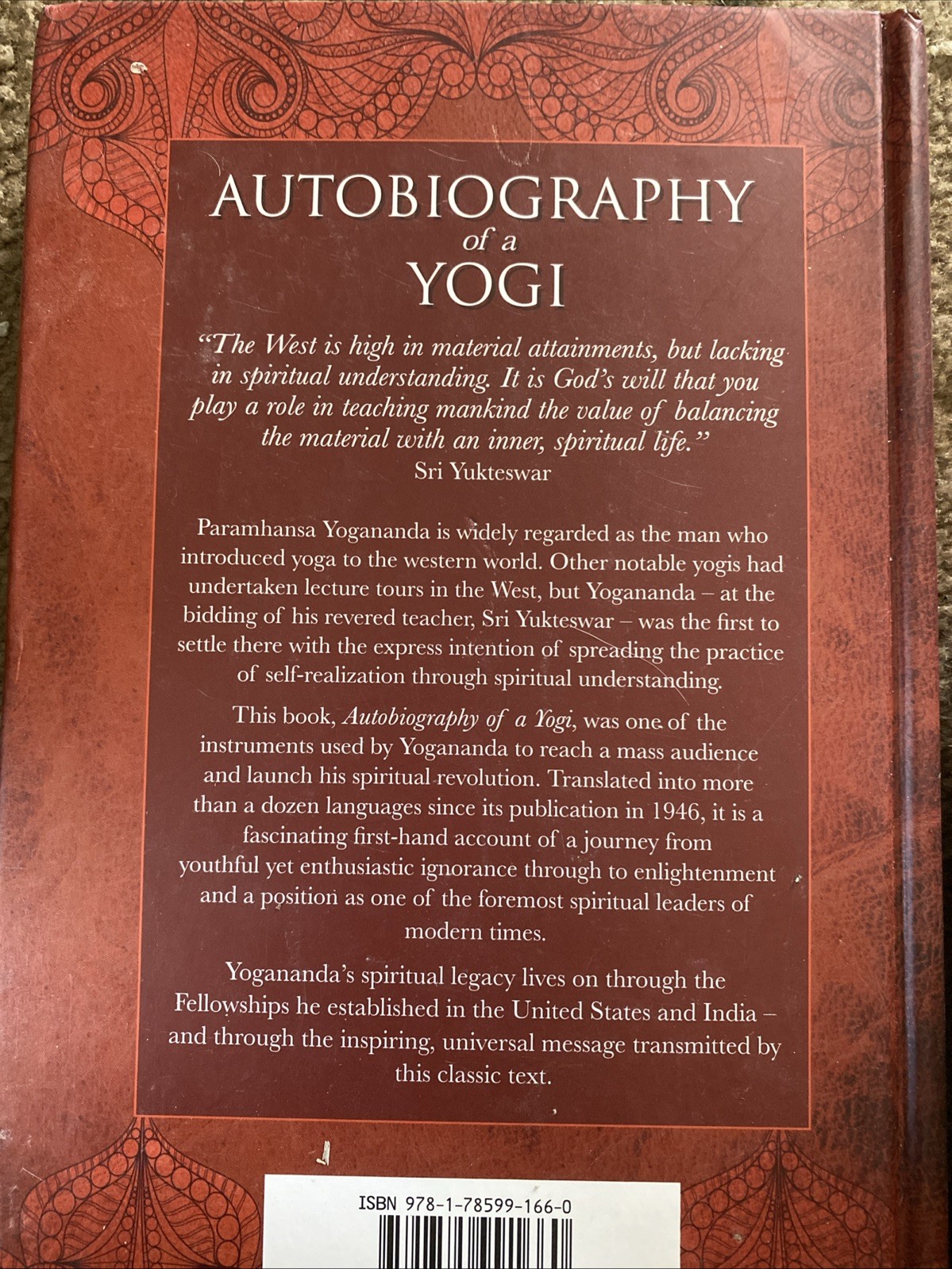 Autobiography of a Yogi Paramhansa Yogananda India’s Great Spiritual Thinkers HB
