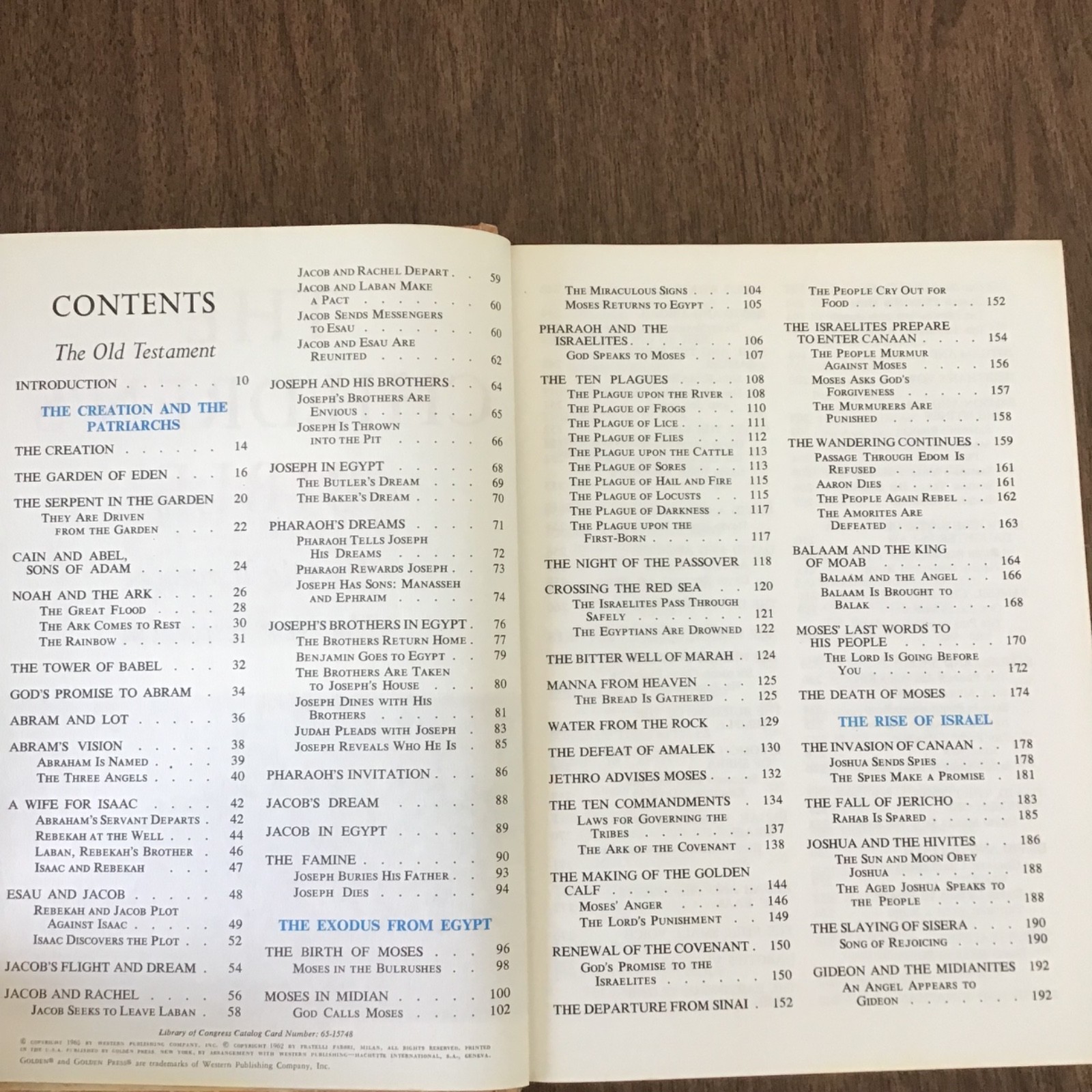 THE CHILDRENS BIBLE Golden Press Vintage 1965 Illustrated Hardcover Inscription