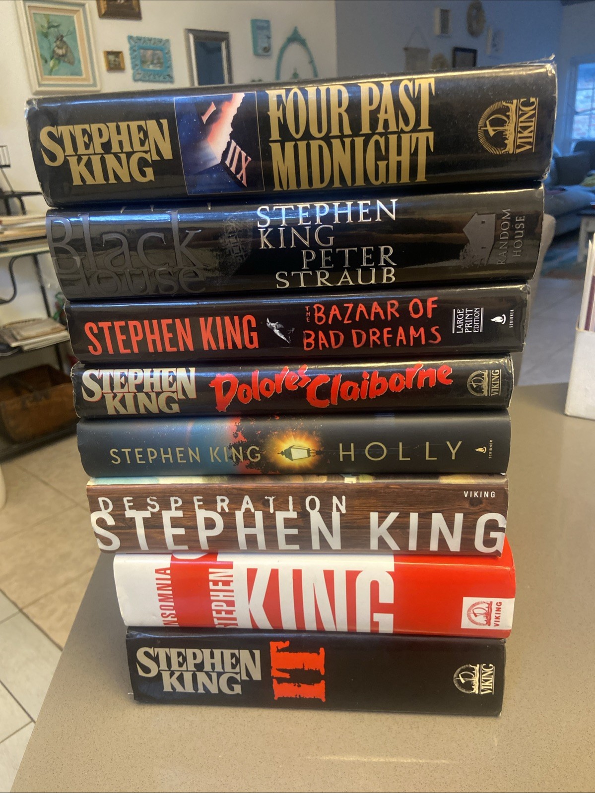Stephen King Hardcover Lot of 8 Books It, Insomnia, Desperation Read Description