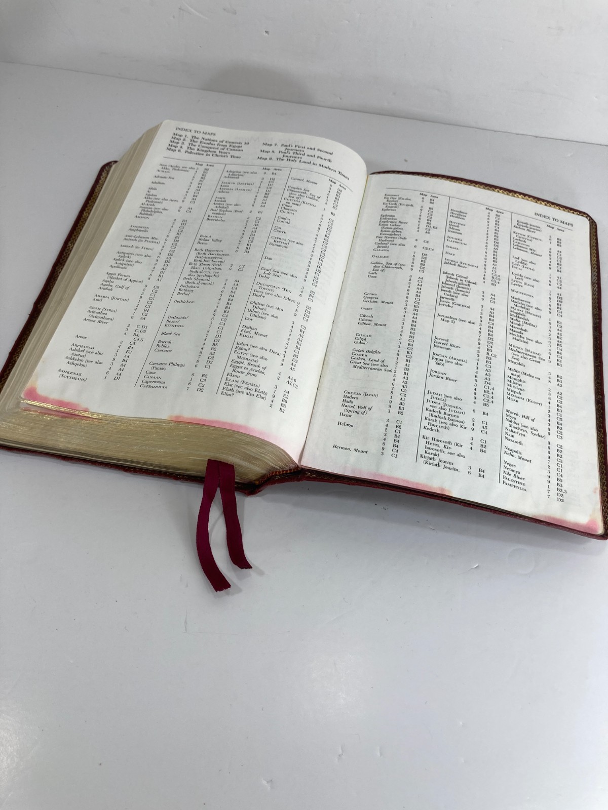 The Open Bible NAS Expanded Edition Burgundy 1985 USA Nelson 976BG Leather