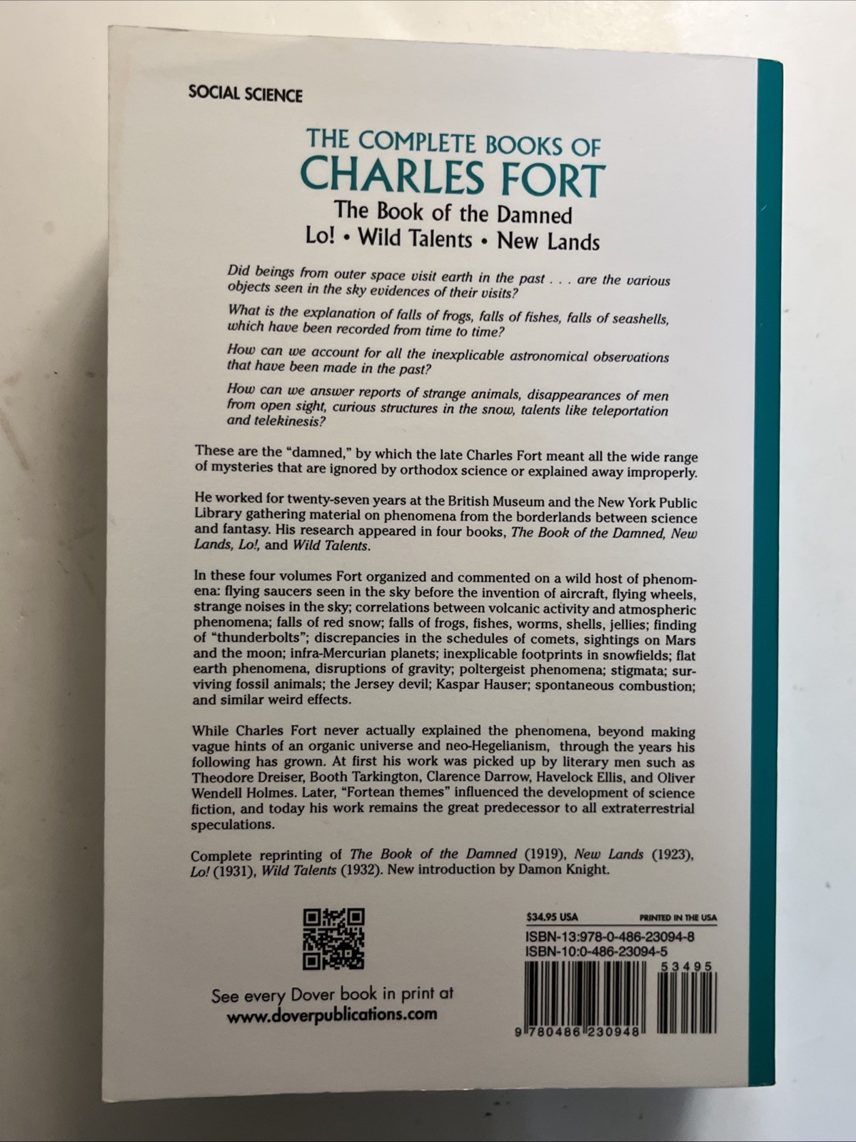 The Complete Books of Charles Fort The Book of the Damned Lo! Wild Talents