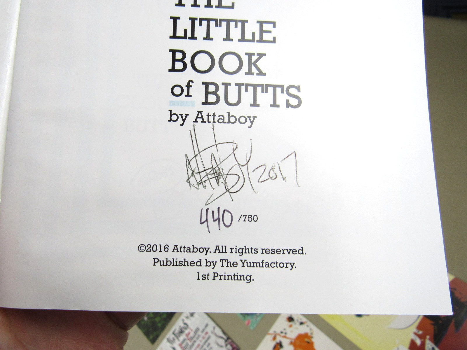 Rare Attaboy Artist Collectibles Lot Signed Book Postcards Fliers Photograph