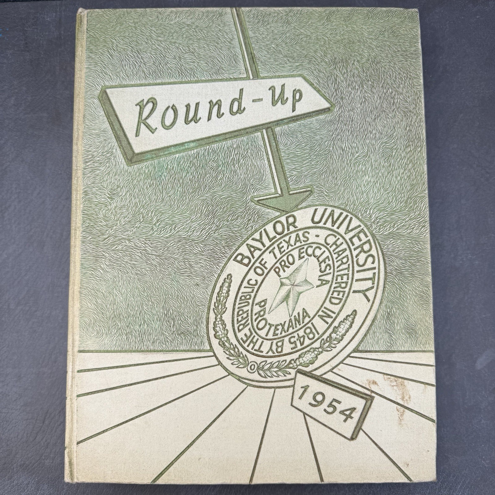 Baylor University 1954 Yearbook Round Up Annual Hardback Book Waco Texas Bears
