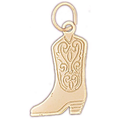 Cowboy’s Boot Charm Pendant 14k Gold (0.9 Grams)