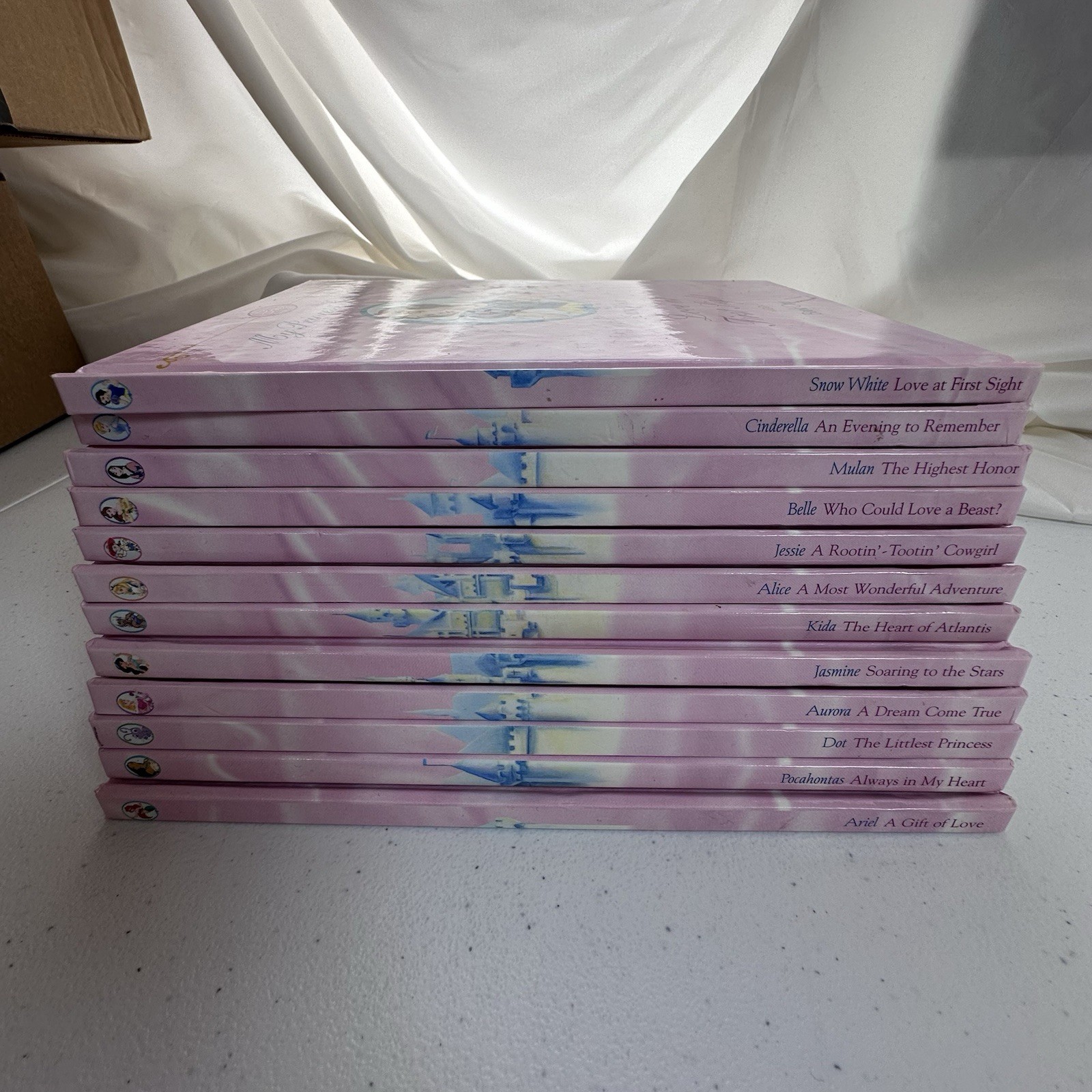Lot of 14 Disney Princess Storytime Picture Books & Poems Hardcover Bundle