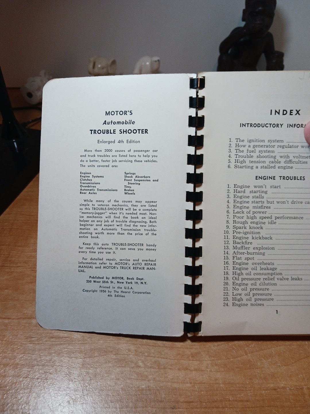 MOTOR’S Automobile Trouble Shooter Service Repair Manual Book 4th Edition 1956