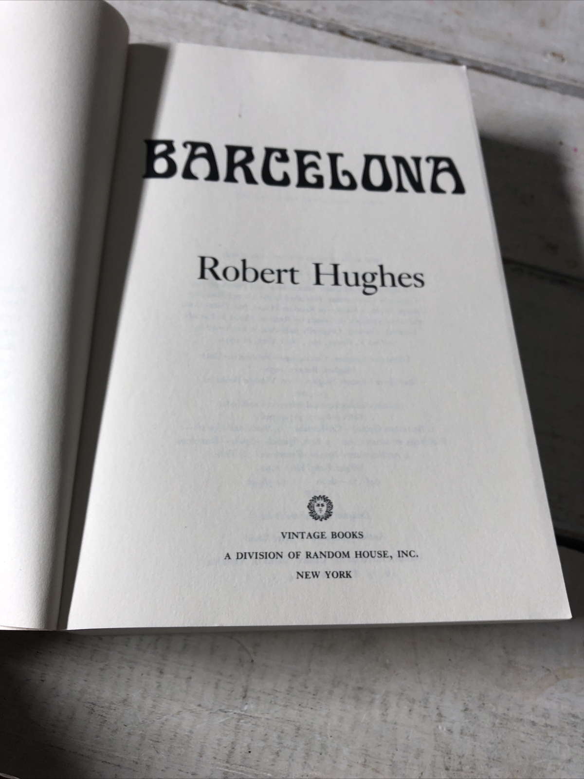 Barcelona Robert Hughes Paperback Art History Travel Culture Guide Book