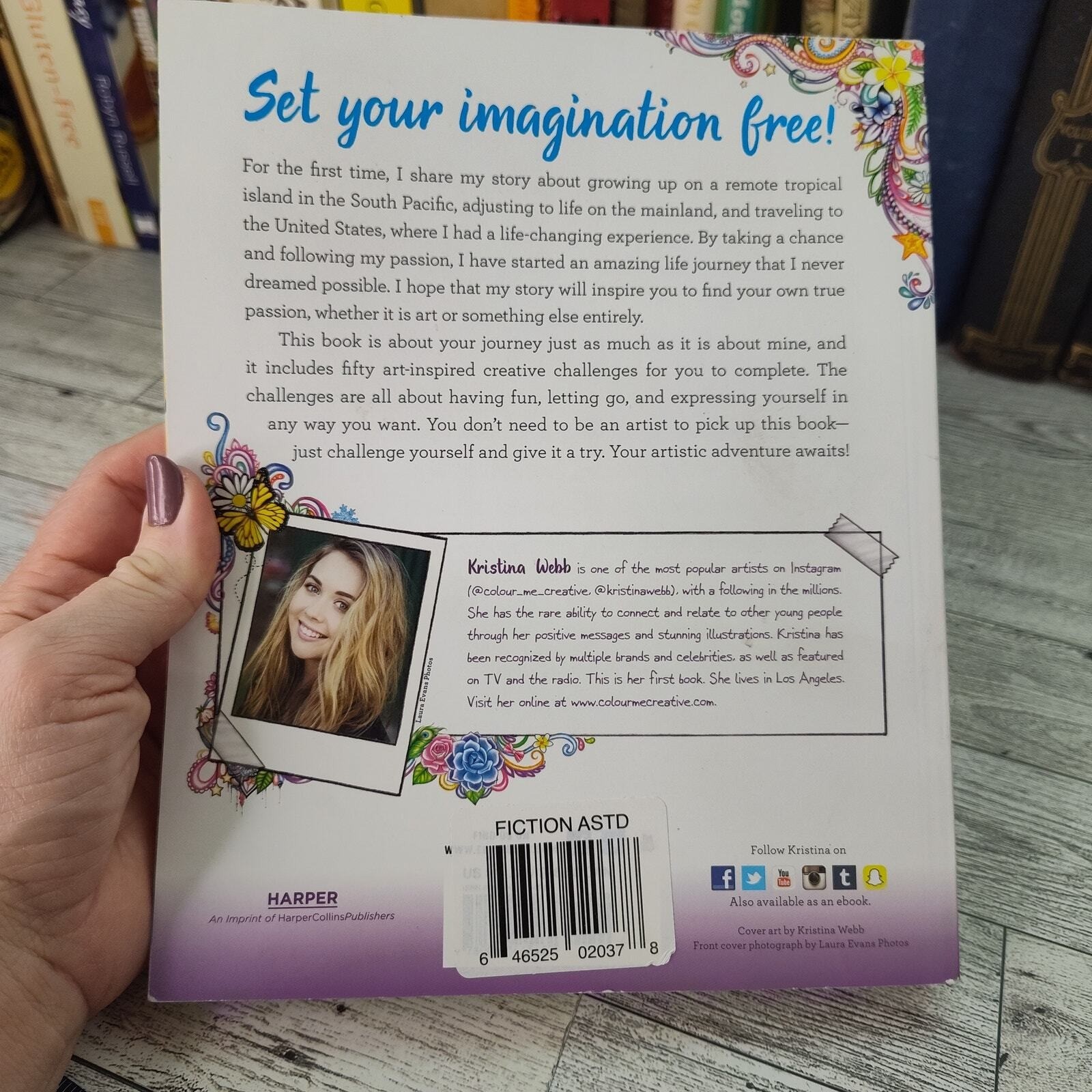 Color Me Creative Kristina Webb 2015 First Edition Softcover Art Challenge Book