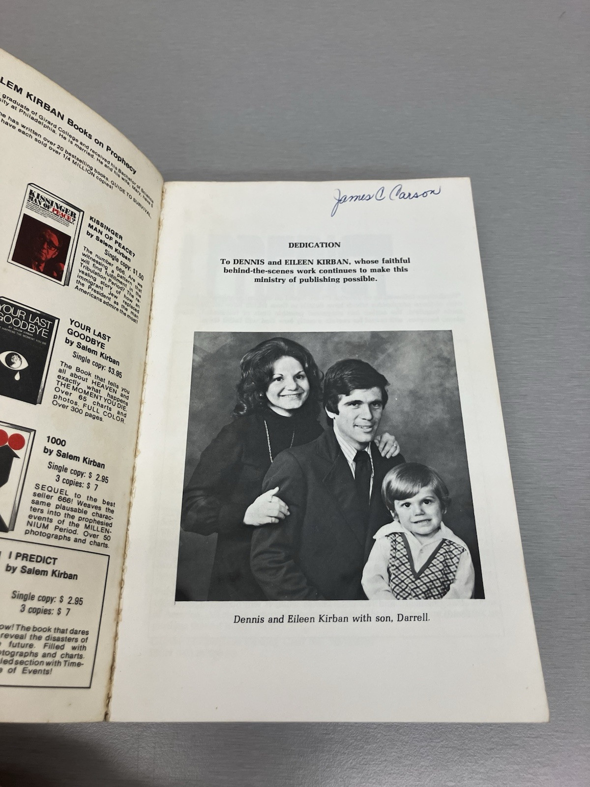 I Predict Salem Kirban (7th Print 1975) + 666 (13th Print 1975) – Good – PB