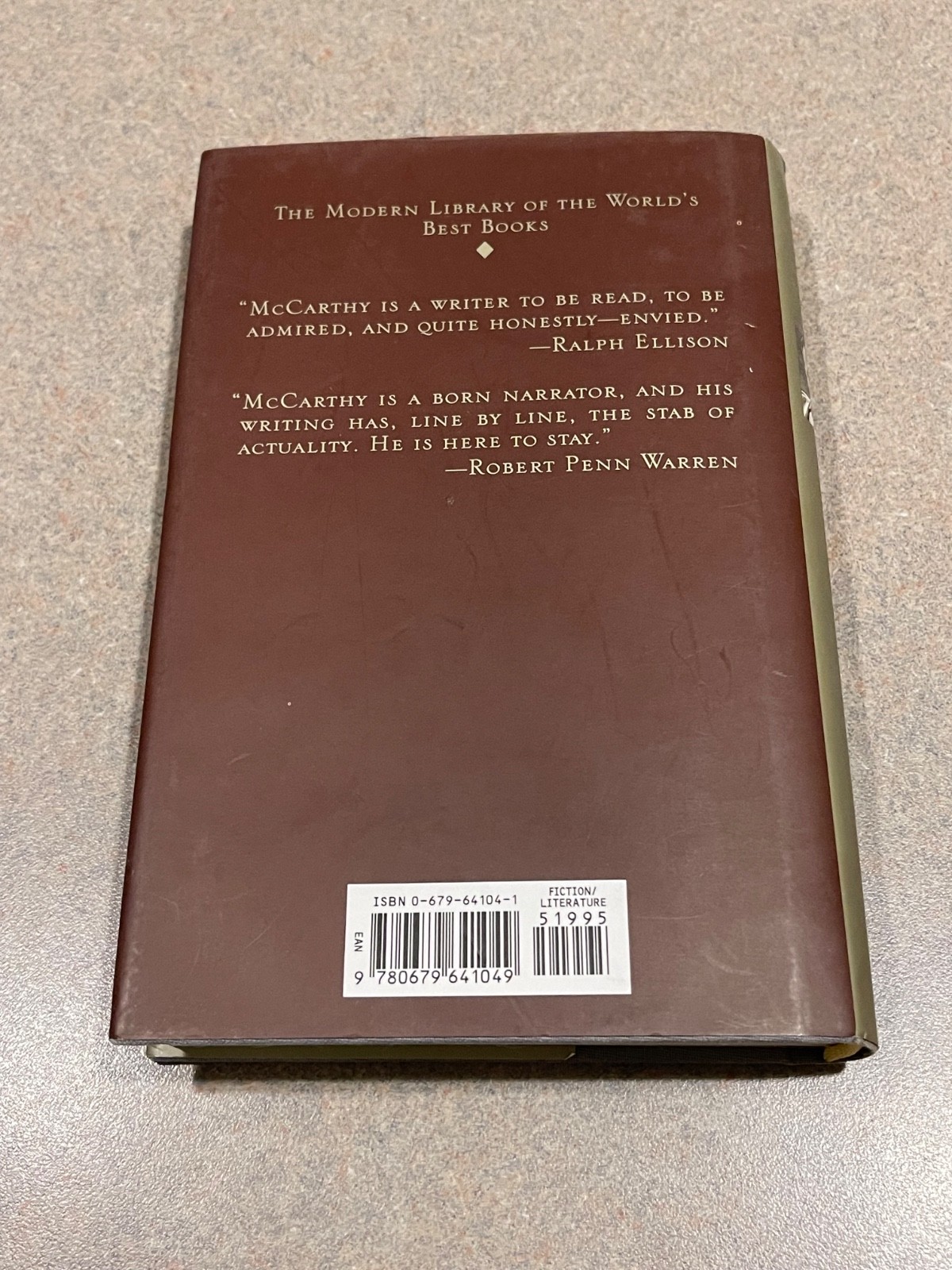 Blood Meridian by Cormac McCarthy (Modern Library Edition 1st Printing HC) RARE!