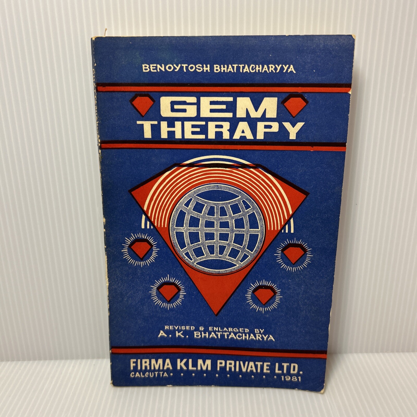 GEM THERAPY Revised & Enlarged by A K Bhattacharya ~Vtg Paperback 4th Print 1981