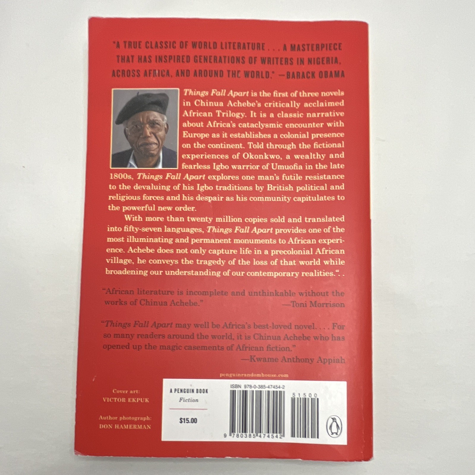 Chinua Achebe Things Fall Apart Trade Paperback 1994 Penguin African Trilogy