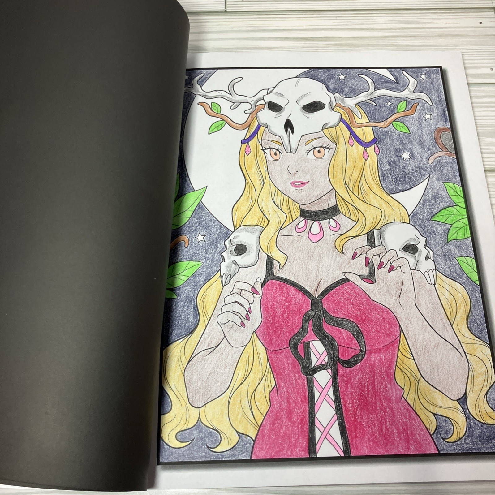 Kawaii Horror Fantasy Coloring Book by Jade Summer Pre-Owned Read Description