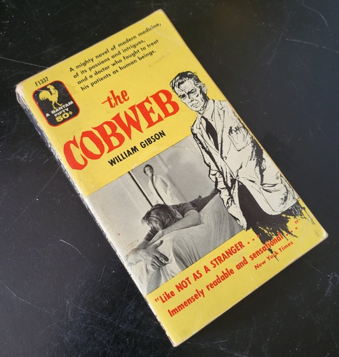 The Cobweb Mass-Market Paperback Book William Gibson 1955 Bantam Edition